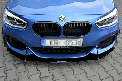 **CLEARANCE** Maxton Design - FRONT RACING SPLITTER V.1 BMW 1 F20/F21 M-POWER FACELIFT (2015-19) (NO RETURN)