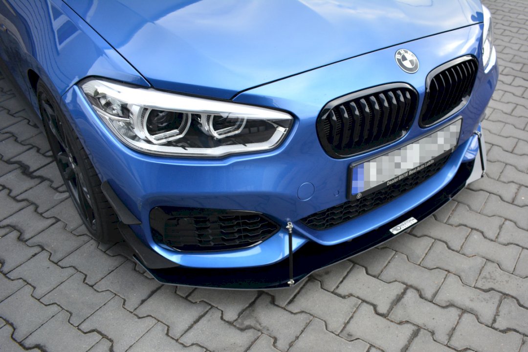 Maxton Design - FRONT RACING SPLITTER V.1 BMW 1 F20/F21 M-POWER FACELIFT (2015-19)