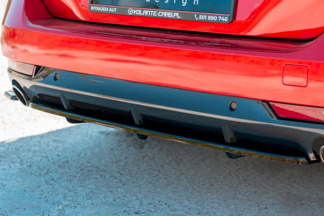 Maxton Design - CENTRAL REAR SPLITTER(WITH VERTICAL BARS) PEUGEOT 508 SW MK2