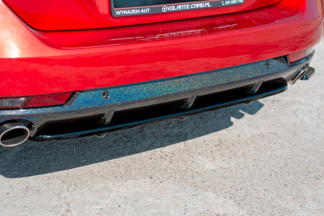 Maxton Design - CENTRAL REAR SPLITTER(WITH VERTICAL BARS) PEUGEOT 508 SW MK2