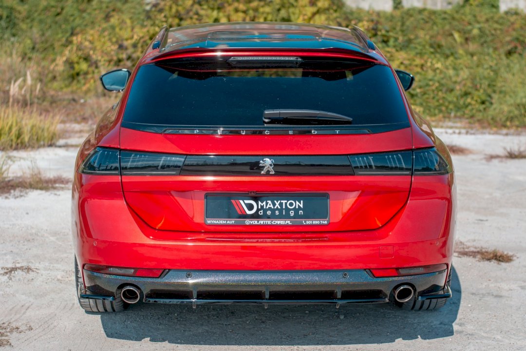 Maxton Design - CENTRAL REAR SPLITTER(WITH VERTICAL BARS) PEUGEOT 508 SW MK2