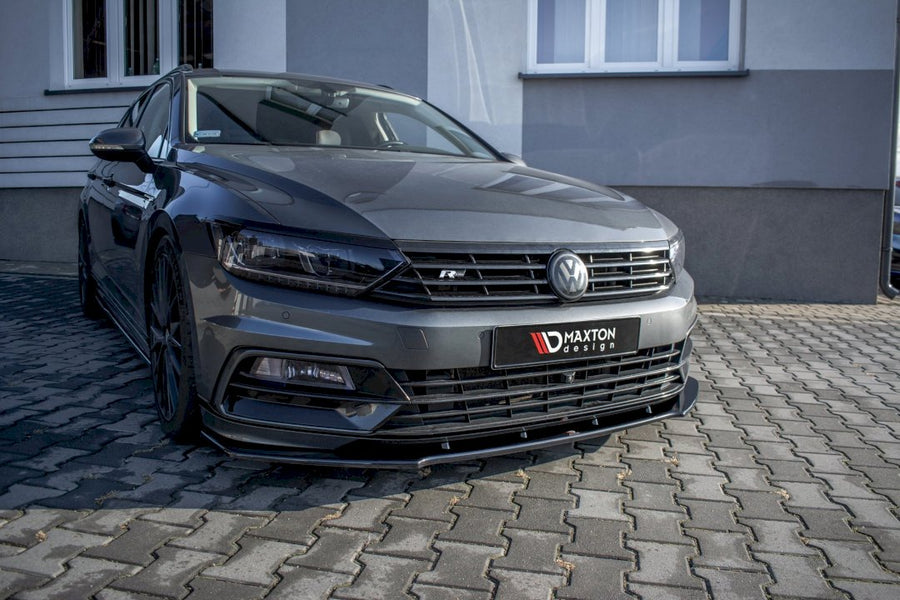Maxton Design - FRONT SPLITTER V.1 VOLKSWAGEN PASSAT R-LINE B8 (2015-19)