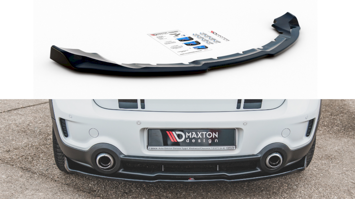 Maxton Design - CENTRAL REAR SPLITTER MINI COUNTRYMAN JCW MK1 (2012-2016)