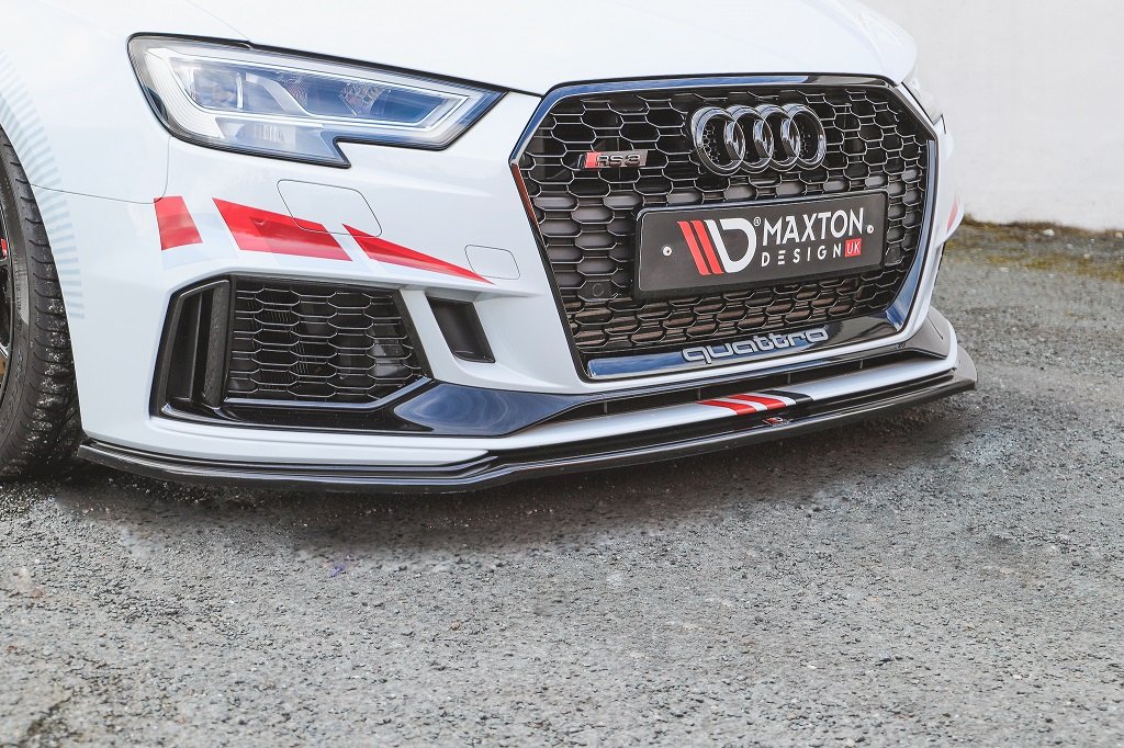 **CLEARANCE** Maxton Design - FRONT SPLITTER V.2 AUDI RS3 8V FACELIFT SPORTBACK (2017-2020) (NO RETURN)