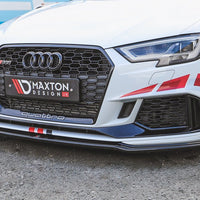 Maxton Design - FRONT SPLITTER V.2 AUDI RS3 8V FACELIFT SPORTBACK (2017-2020)