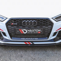 Maxton Design - FRONT SPLITTER V.2 AUDI RS3 8V FACELIFT SPORTBACK (2017-2020)