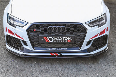**CLEARANCE** Maxton Design - FRONT SPLITTER V.2 AUDI RS3 8V FACELIFT SPORTBACK (2017-2020) (NO RETURN)