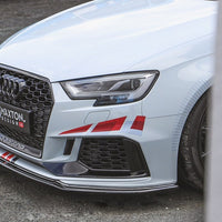 **CLEARANCE** Maxton Design - FRONT SPLITTER V.2 AUDI RS3 8V FACELIFT SPORTBACK (2017-2020) (NO RETURN)
