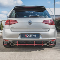 Maxton Design - STREET PRO REAR DIFFUSER V.2 VW GOLF MK 7 GTI 2013-2016