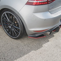 Maxton Design - STREET PRO REAR SIDE SPLITTERS V.2 VW GOLF MK7 GTI