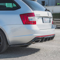 Maxton Design - REAR SIDE DIFFUSERS V.2 SKODA OCTAVIA VRS MK3/MK3.5 HATCHBACK/ ESTATE