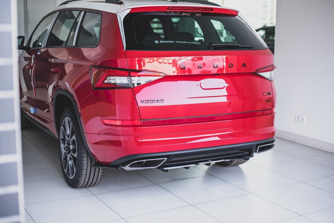 Maxton Design - CENTRAL REAR SPLITTER (W/ VERTICAL BARS) SKODA KODIAQ VRS (2019-)