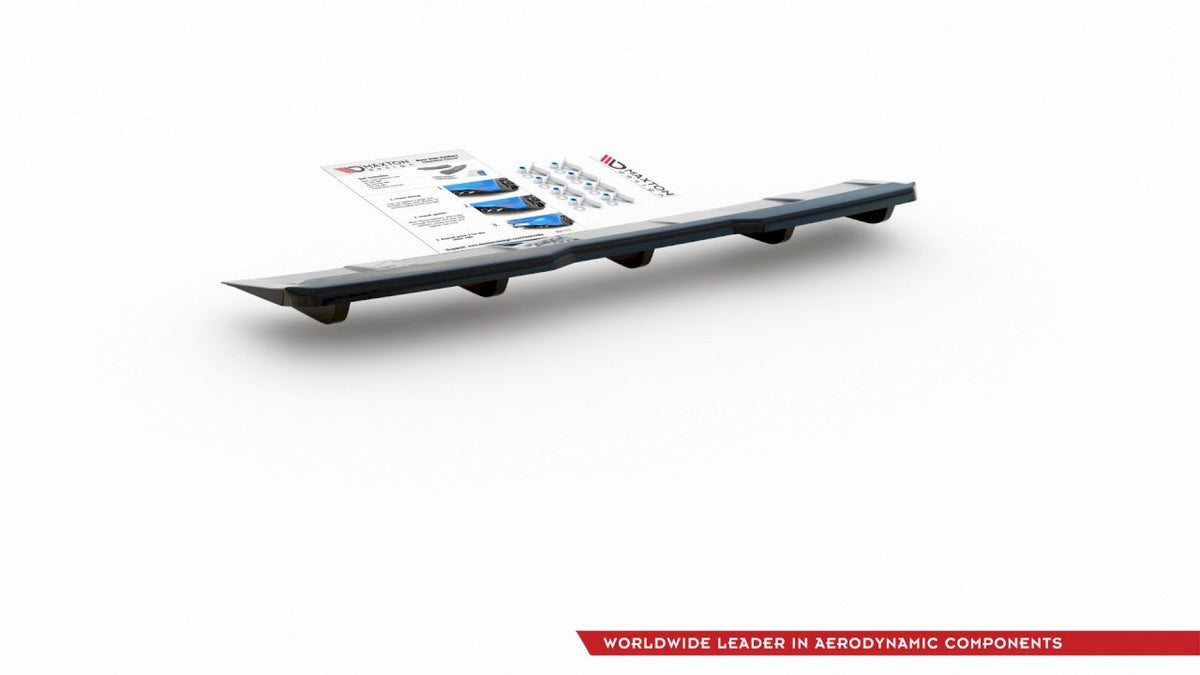 Maxton Design - CENTRAL REAR SPLITTER (W/ VERTICAL BARS) SKODA KODIAQ VRS (2019-)