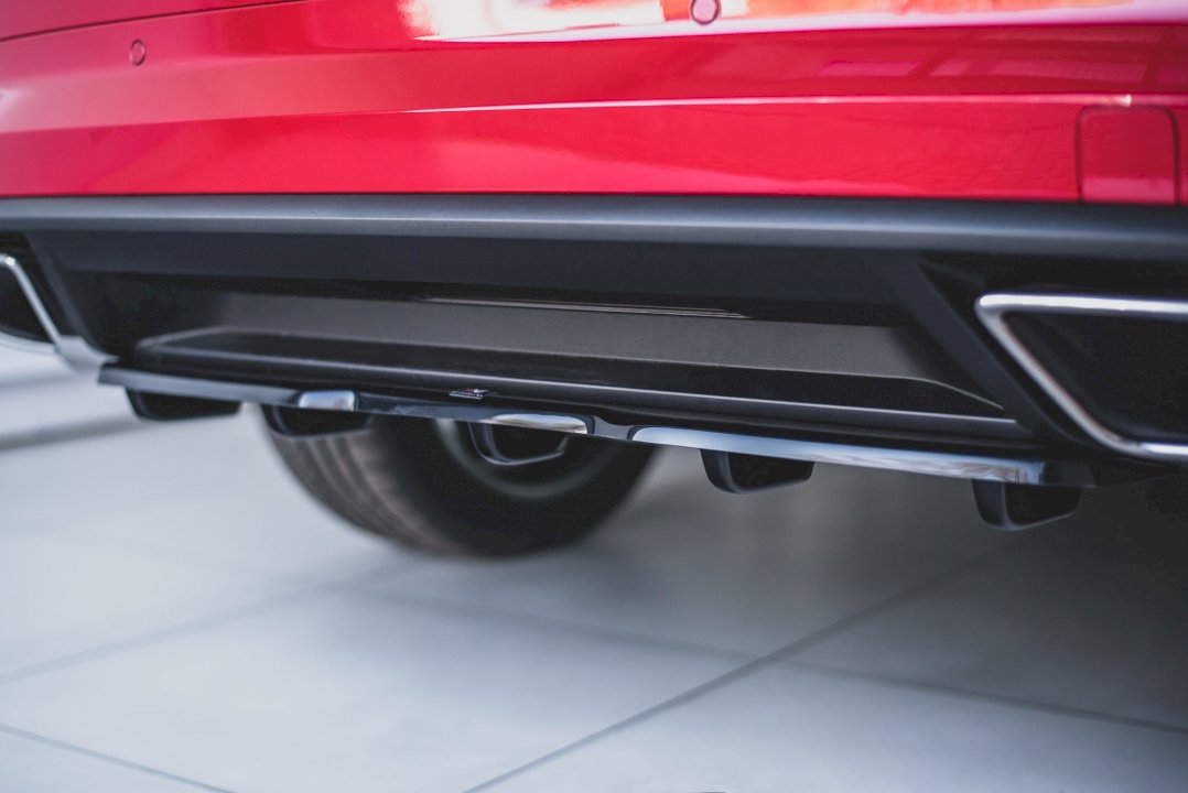 Maxton Design - CENTRAL REAR SPLITTER (W/ VERTICAL BARS) SKODA KODIAQ VRS (2019-)