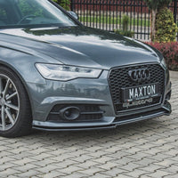 Maxton Design - Front Splitter V.2 Audi A6 / A6 C7 S-Line / S6 C7 Facelift