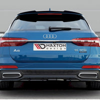 Maxton Design - CENTRAL REAR SPLITTER (W/ VERTICAL BARS) A6 S-LINE C8 AVANT (2019-)