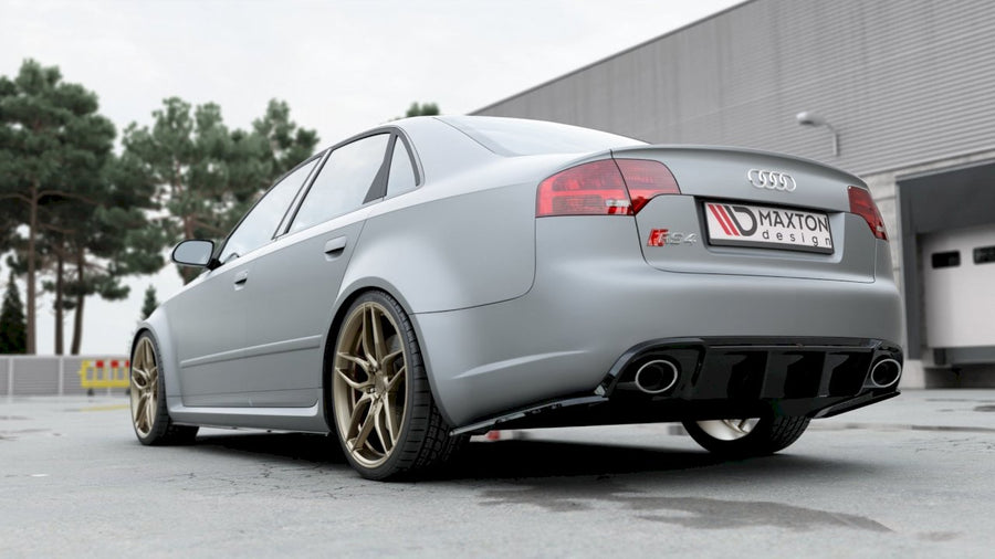Maxton Design - REAR SIDE SPLITTERS V2 AUDI RS4 B7 (2006-2008)