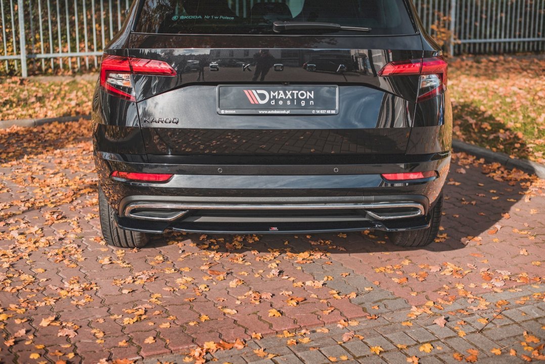 Maxton Design - CENTRAL REAR SPLITTER SKODA KAROQ SPORTLINE (2017-2021)