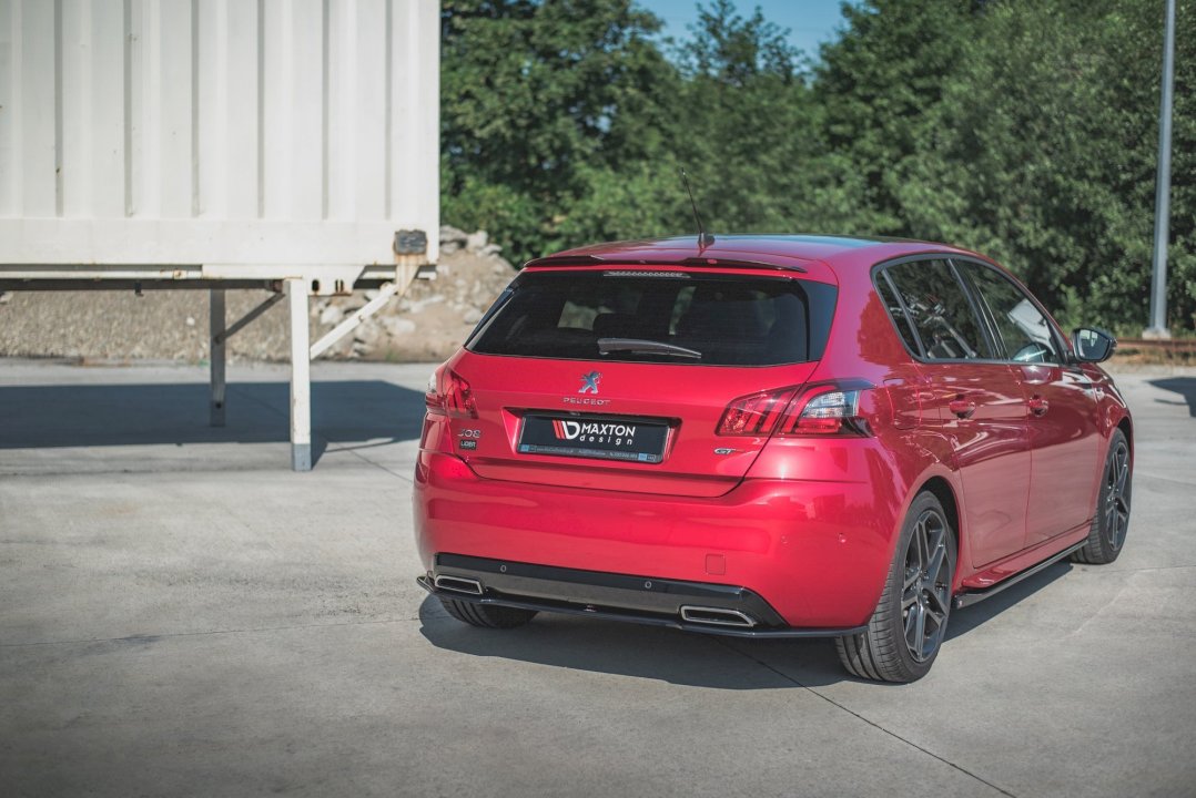 Maxton Design - CENTRAL REAR SPLITTER PEUGEOT 308 GT MK2 FACELIFT (2017- 2021)