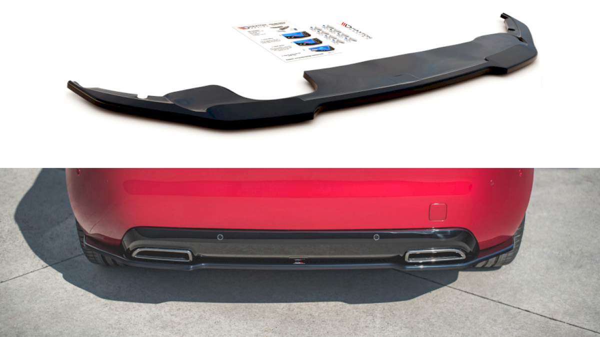 Maxton Design - CENTRAL REAR SPLITTER PEUGEOT 308 GT MK2 FACELIFT (2017- 2021)