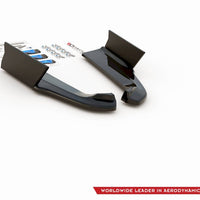 Maxton Design - REAR SIDE SPLITTERS V.1 + FLAPS FORD MUSTANG GT MK6 FACELIFT