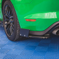 Maxton Design - REAR SIDE SPLITTERS V.1 + FLAPS FORD MUSTANG GT MK6 FACELIFT