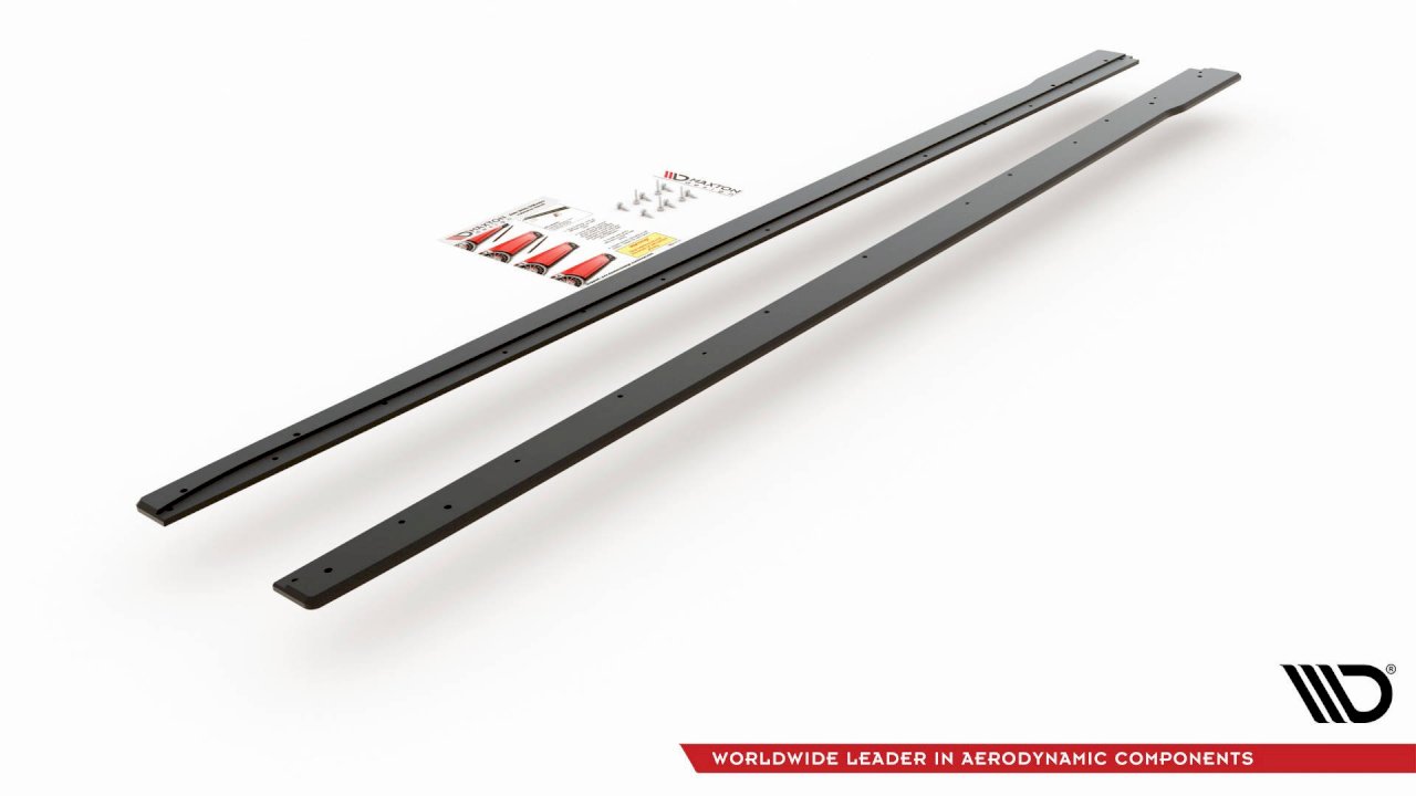 Maxton Design - STREET PRO SIDE SKIRTS DIFFUSERS VW POLO GTI MK6 (2017-2021)