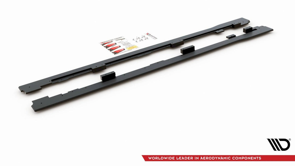 Maxton Design - STREET PRO SIDE SKIRTS DIFFUSERS VW GOLF GTI MK6 (2008-2012)