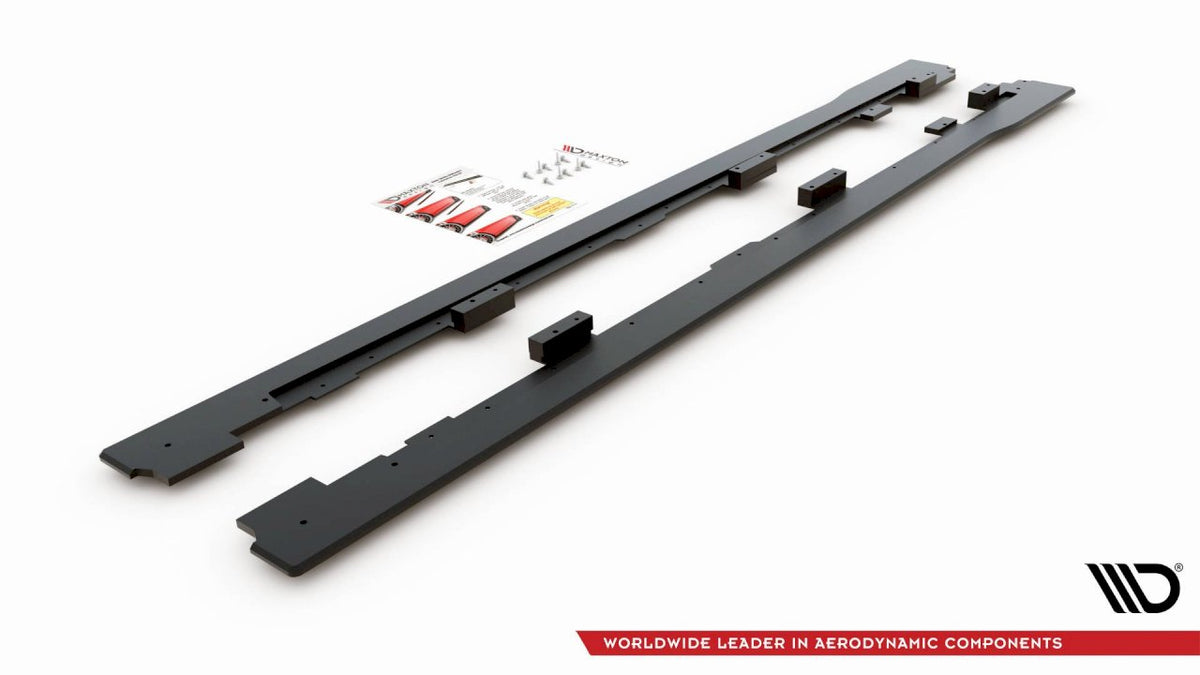 Maxton Design - STREET PRO SIDE SKIRTS DIFFUSERS VW GOLF GTI MK6 (2008-2012)