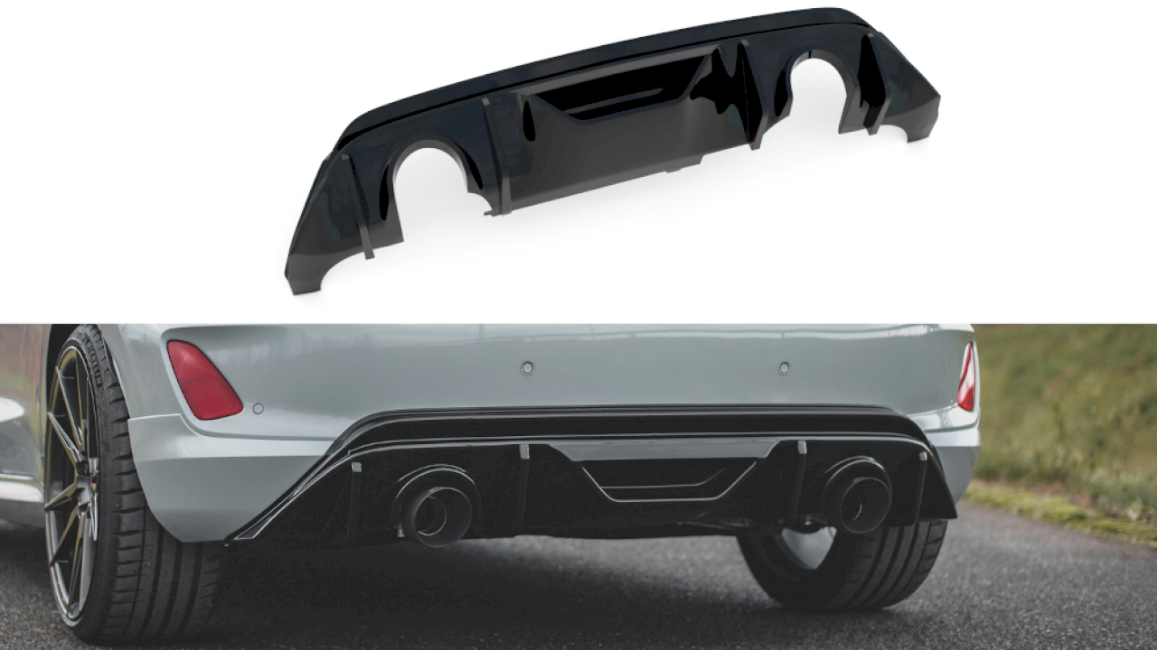 Maxton Design - V3 Rear Diffuser (RS Look) - Ford Fiesta MK8 / 8.5 ST Line & ST