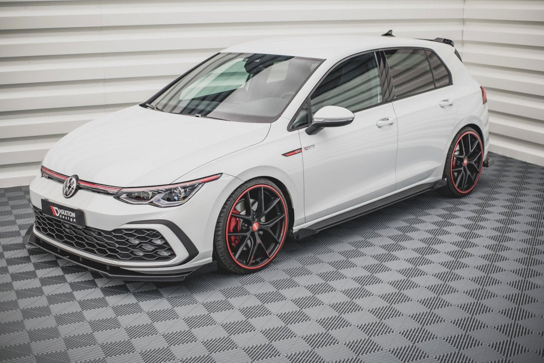 Maxton Design - STREET PRO SIDE SKIRTS DIFFUSERS + FLAPS VOLKSWAGEN GOLF GTI / GTE / GTI CLUBSPORT / R-LINE MK8