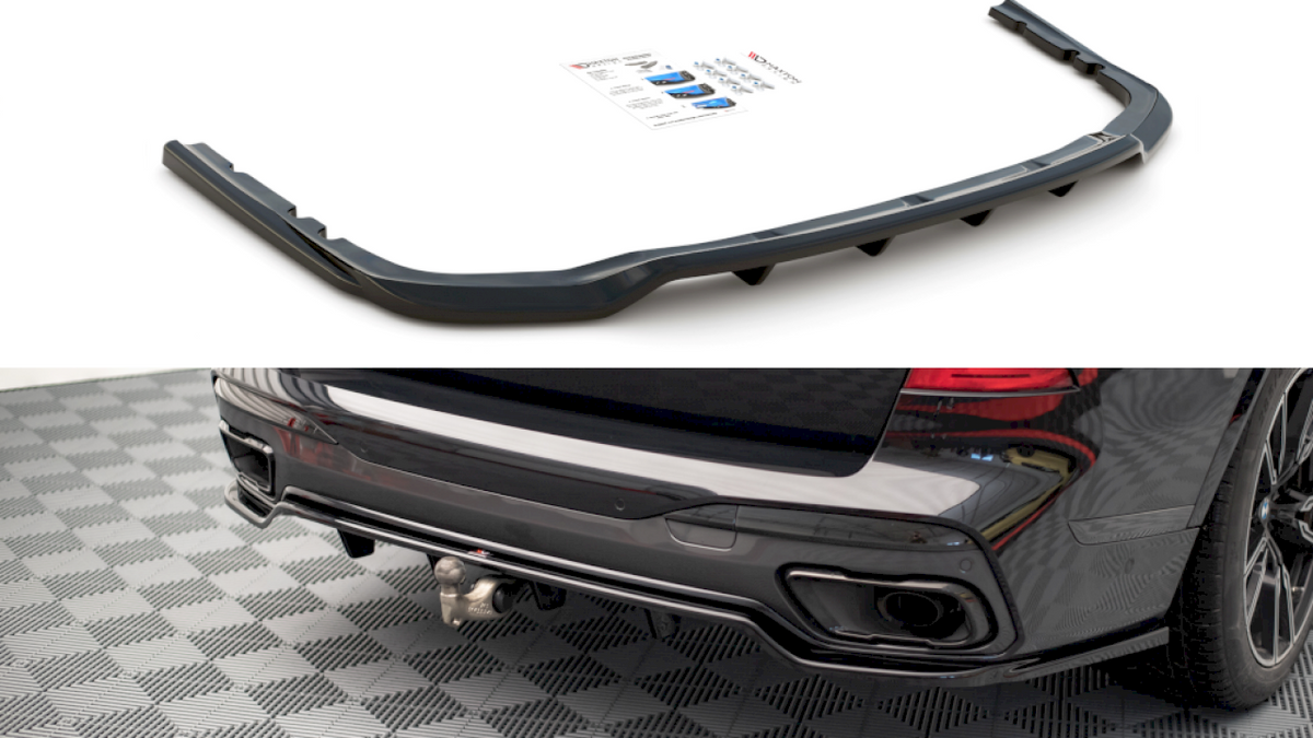 Maxton Design - CENTRAL REAR SPLITTER (VERTICAL BARS) BMW X7 M G07 (2018-2022)