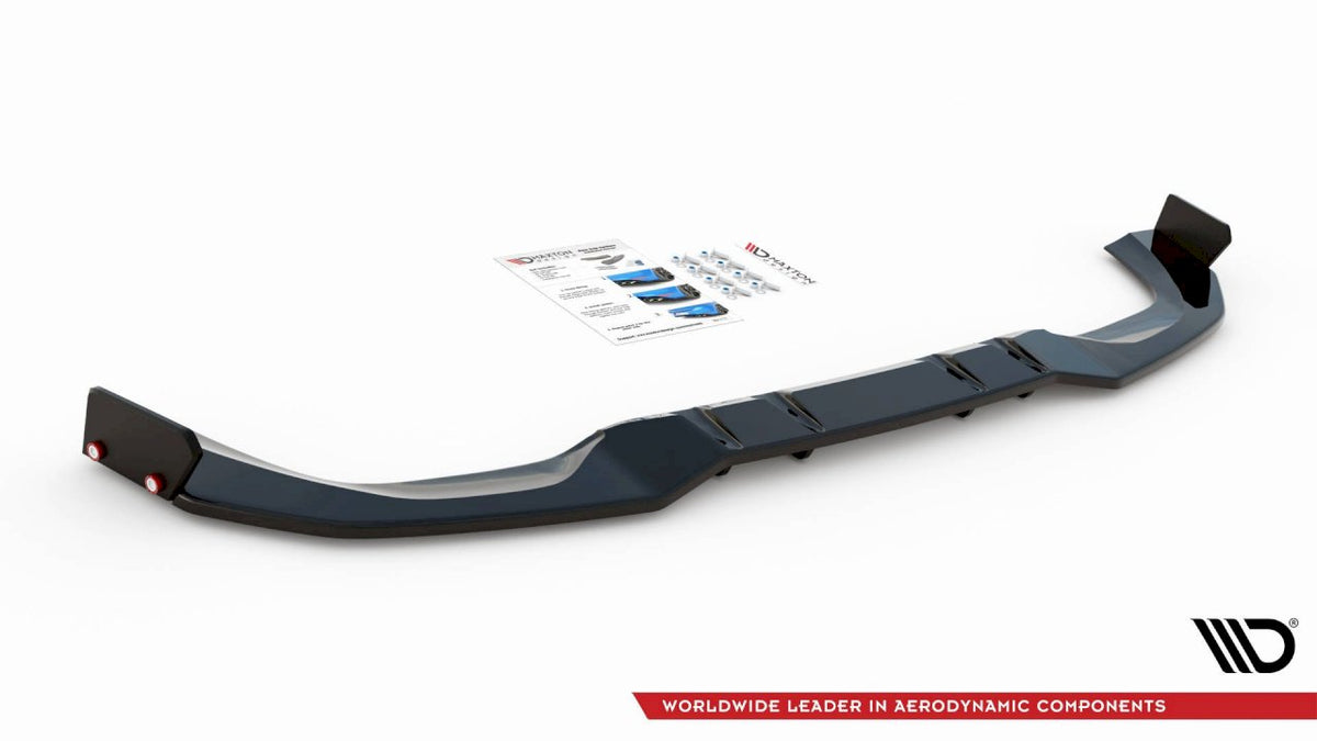 Maxton Design - CENTRAL REAR SPLITTER + FLAPS MERCEDES AMG A 45 S AERO PACK W177