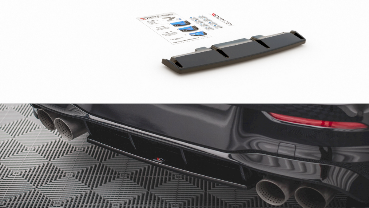 Maxton Design - CENTRAL REAR SPLITTER VW GOLF R MK8 (2020-)