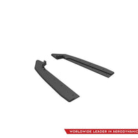Maxton Design - STREET PRO DURABILITY REAR SIDE SPLITTERS STREET PRO V.1 FORD MUSTANG GT MK6 FACELIFT (2017-)