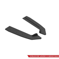 Maxton Design - STREET PRO DURABILITY REAR SIDE SPLITTERS STREET PRO V.1 FORD MUSTANG GT MK6 FACELIFT (2017-)