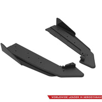 Maxton Design - STREET PRO REAR SIDE SPLITTERS V.1 (+FLAPS) FORD MUSTANG GT MK6 FACELIFT (2017-)