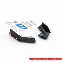 Maxton Design - REAR SIDE SPLITTERS V.2 + FLAPS VW GOLF R MK8