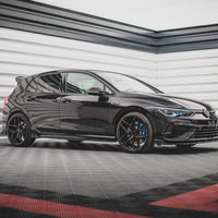 Maxton Design - REAR SIDE SPLITTERS V.2 + FLAPS VW GOLF R MK8