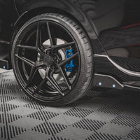 Maxton Design - REAR SIDE SPLITTERS V.2 + FLAPS VW GOLF R MK8