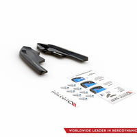 Maxton Design - REAR SIDE SPLITTERS V.4 VW GOLF R MK8