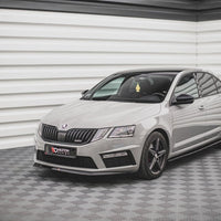 Maxton Design - FRONT SPLITTER V.1 SKODA OCTAVIA RS MK3 FACELIFT (2016-2019)