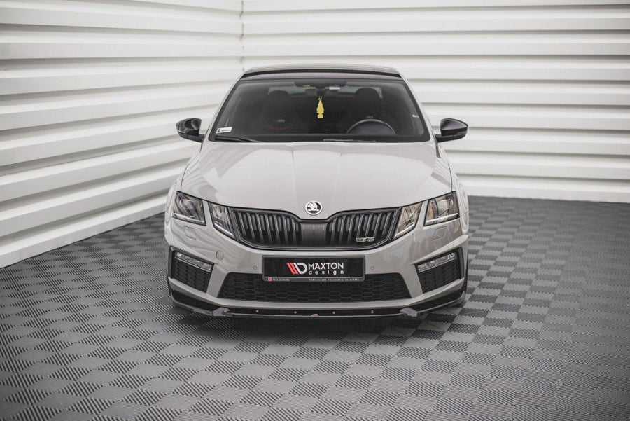 Maxton Design - FRONT SPLITTER V.2 SKODA OCTAVIA RS MK3 FACELIFT (2016-2019)