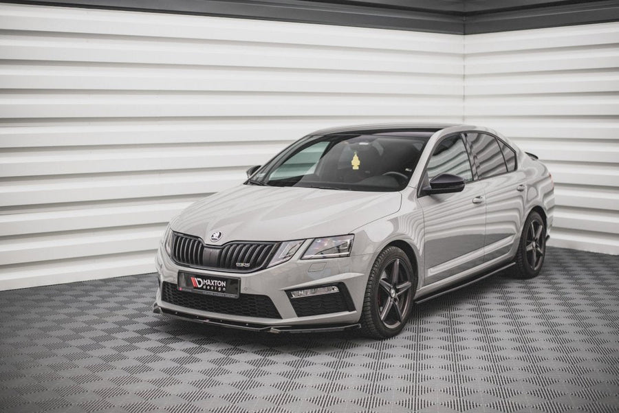 Maxton Design - FRONT SPLITTER V.3 SKODA OCTAVIA RS MK3 FACELIFT (2016-2019)