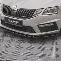 Maxton Design - FRONT SPLITTER V.3 SKODA OCTAVIA RS MK3 FACELIFT (2016-2019)