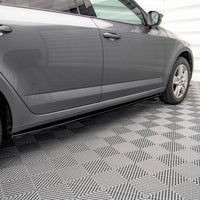 Maxton Design - SIDE SKIRTS DIFFUSERS SKODA OCTAVIA MK3 FACELIFT (2016-2020)