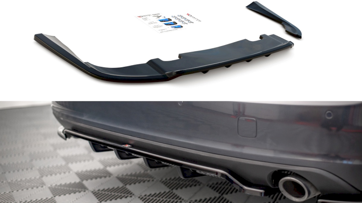 Maxton Design - CENTRAL REAR SPLITTER (VERTICAL BARS) VOLVO V90 MK2 (2016-)