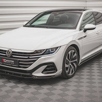 Maxton Design - Front Splitter V.1 Volkswagen Arteon R-Line Sedan / Shooting Brake Mk1 Facelift
