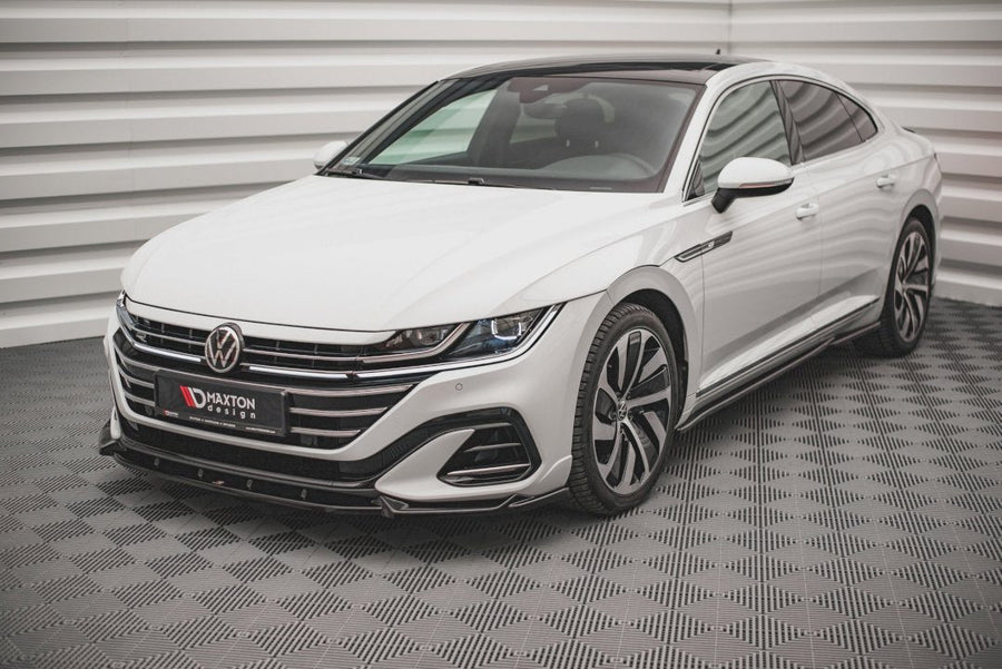 Maxton Design - Front Splitter V.1 Volkswagen Arteon R-Line Sedan / Shooting Brake Mk1 Facelift