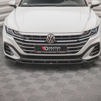 Maxton Design - Front Splitter V.1 Volkswagen Arteon R-Line Sedan / Shooting Brake Mk1 Facelift